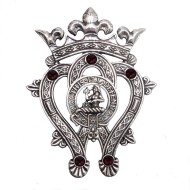 Large Scottish Clan Crest Luckenbooth Brooch